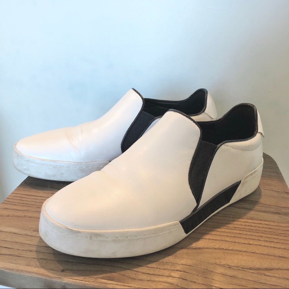 Michael Kors white leather sneakers